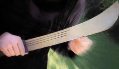 Bedrohung in Halle? Plötzlich steht 30-Jähriger mit Machete vor der Wohnungstür