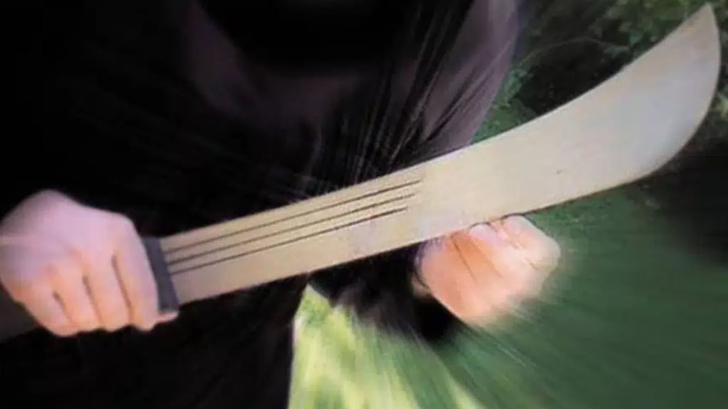 Bedrohung in Halle? Plötzlich steht 30-Jähriger mit Machete vor der Wohnungstür