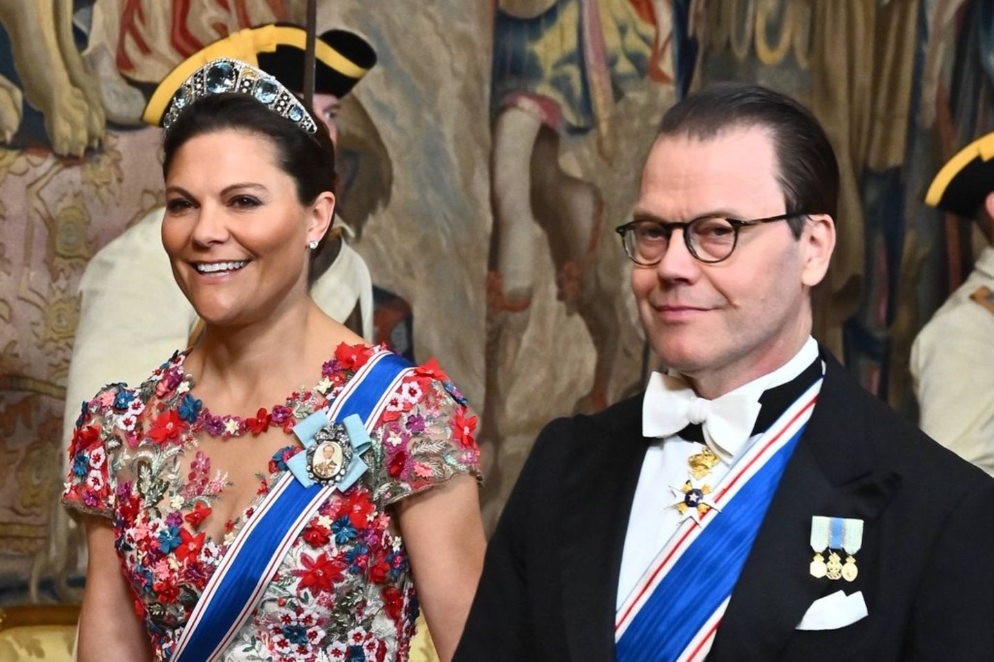 Kronprinzessin Victoria und Prinz Daniel glänzen bei jedem Auftritt - wie hier beim Galadinner im Mai anlässlich des Staatsbes