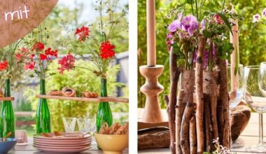 Genuss trifft auf Blütenpracht: Sommerliche Tischdekorationen mit Geranien