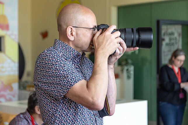 Uli Deck "bei der Arbeit"