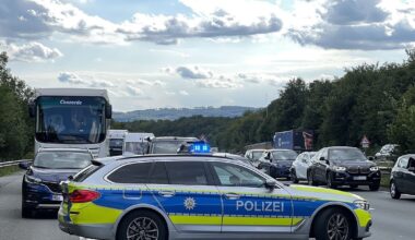 A2 im Bereich Bielefeld nach Unfall gesperrt