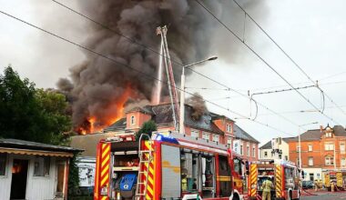 Feueralarm: Frühere Staatsoperette in Dresden ausgebrannt