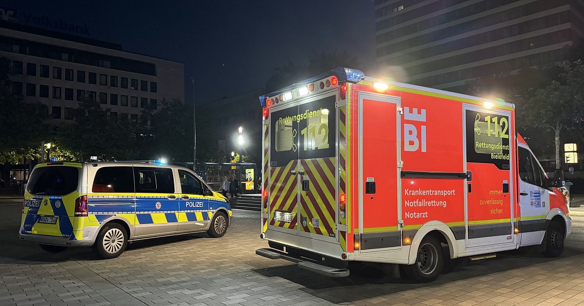 Junger Bielefelder nach Attacke mit Schlagring und Messer in der Innenstadt verletzt