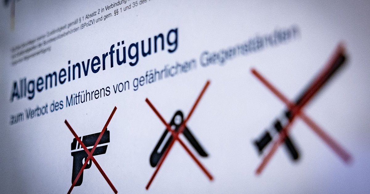 Am Bielefelder Hauptbahnhof gilt am Wochenende erneut ein Waffenverbot