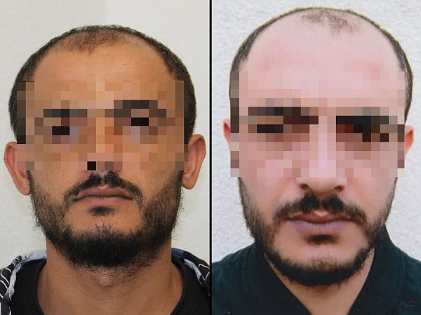 Der Tatverdächtige für den Messer-Anschlag vor der Bar "Cutie" an der Große-Kurfürsten-Straße heißt Mahmoud K. (35). Bis zu seiner Verhaftung wurde er mit diesen Fahndungsfotos gesucht. - © Polizei