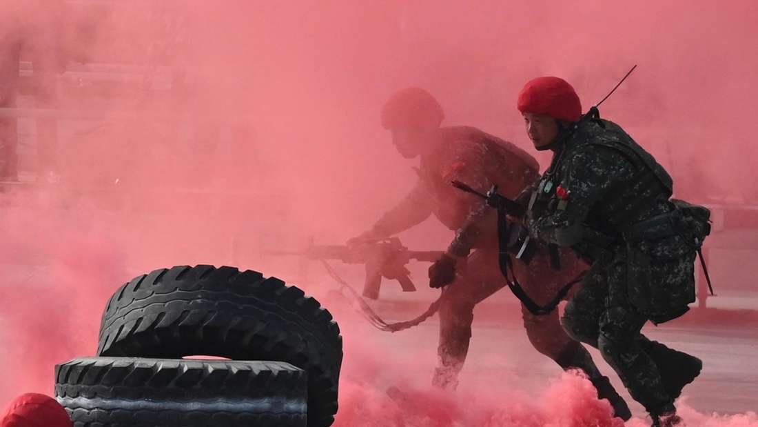 Militärübung in Kaohsiung