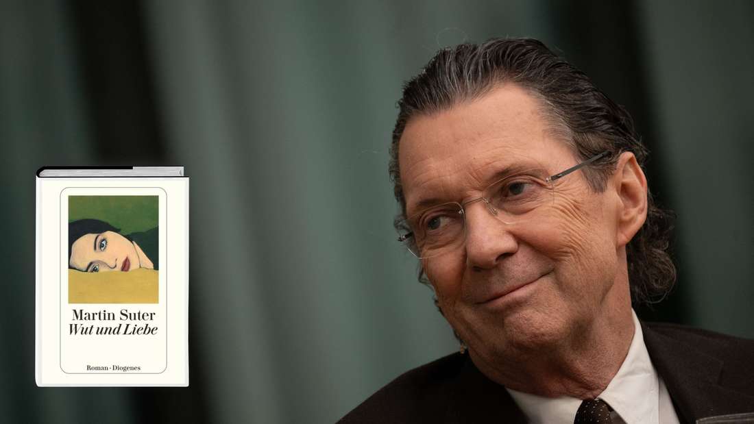 Autor Martin Suter bei der dpa (Archiv) und das Cover von „Wut und Liebe“ (Montage)