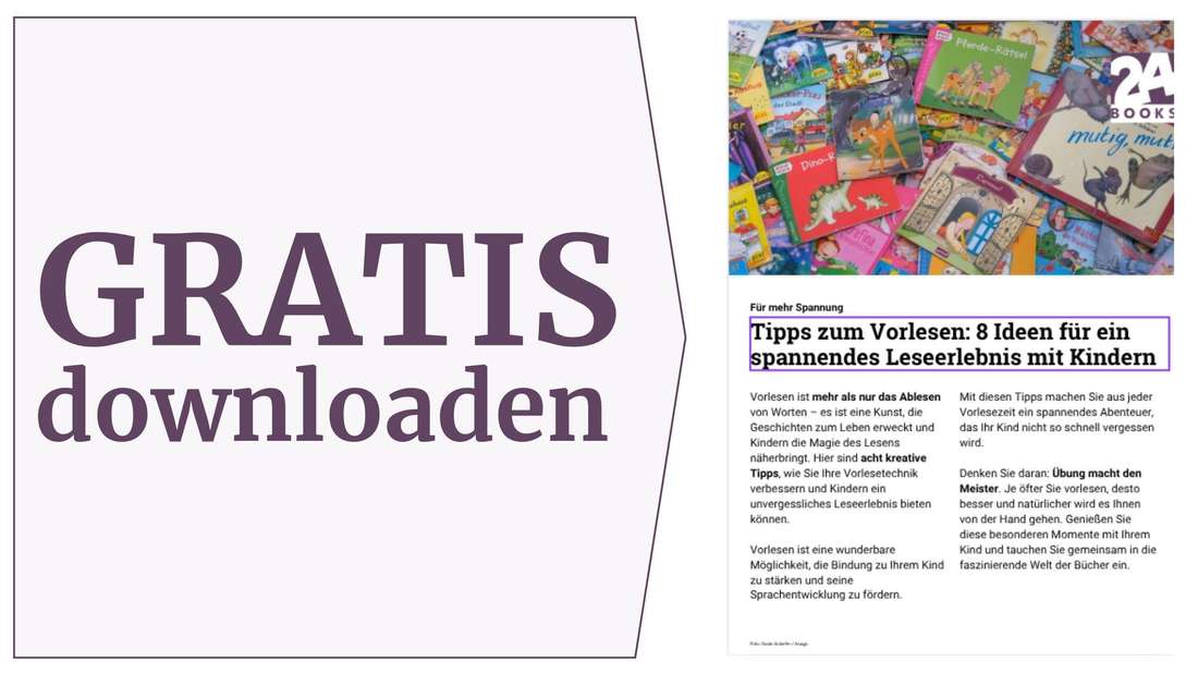 Tipps zum Vorlesen: 8 Ideen für ein spannendes Leseerlebnis mit Kindern - PDF-Ratgeber