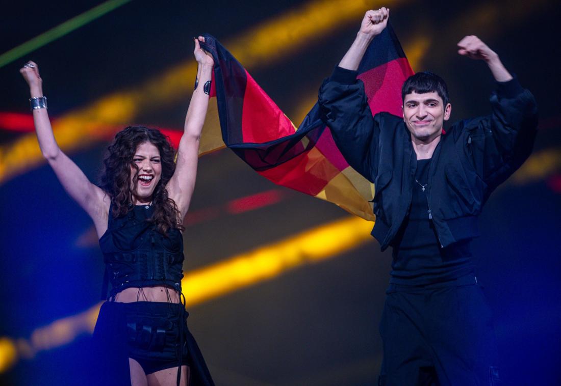 Abor & Tynna bei einer ESC-Probe am 16. Mai