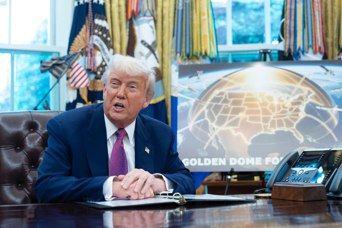 US-Präsident Donald Trump will die USA mit einem „Golden Dome“ vor Langstrecken-Raketen schützen.