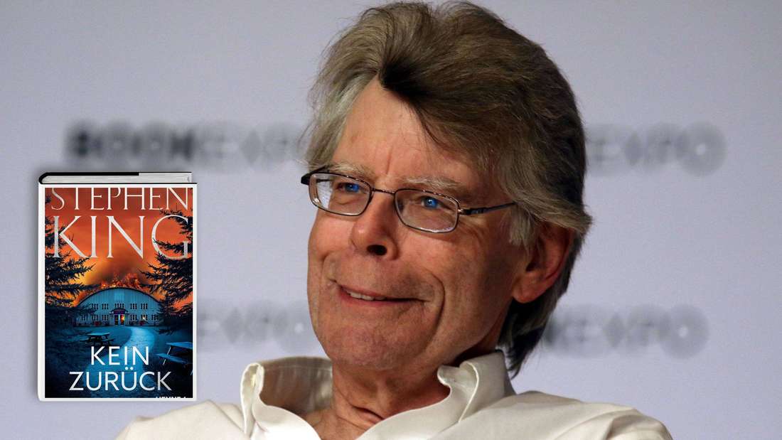 Stephen King auf der BookExpo 2017 (Archiv) und da Cover von „Kein zurück“ (Montage)