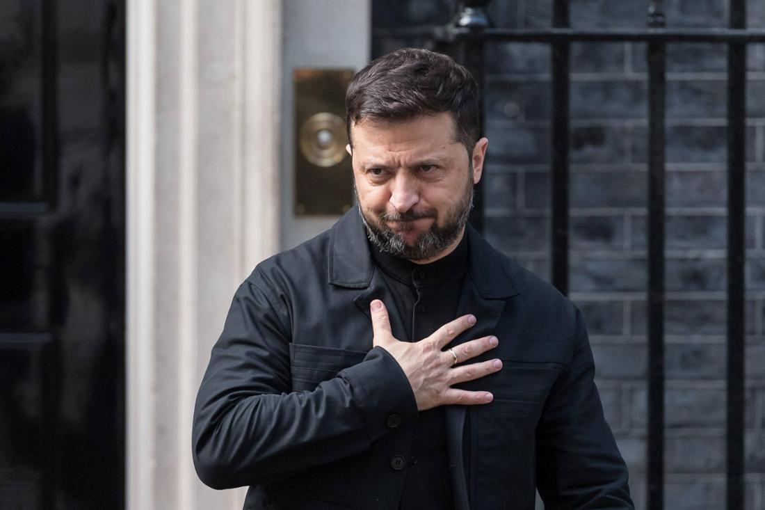 Wolodymyr Selenskyj in London.