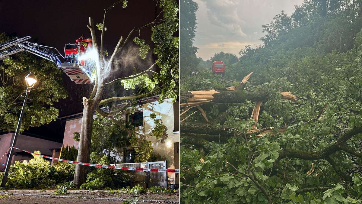 Unwetter fegt über Deutschland, Bayern und Österreich