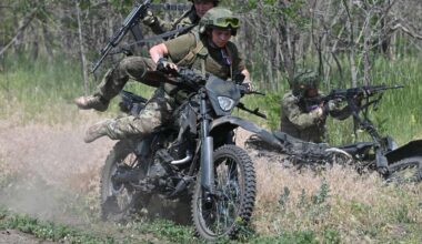 Russland und Ukraine führen Krieg auf Bikes
