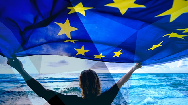 Eu, Europa, Europäische Union, Flagge, Fahne, EU-Flagge, Europaflagge, Europaparlament