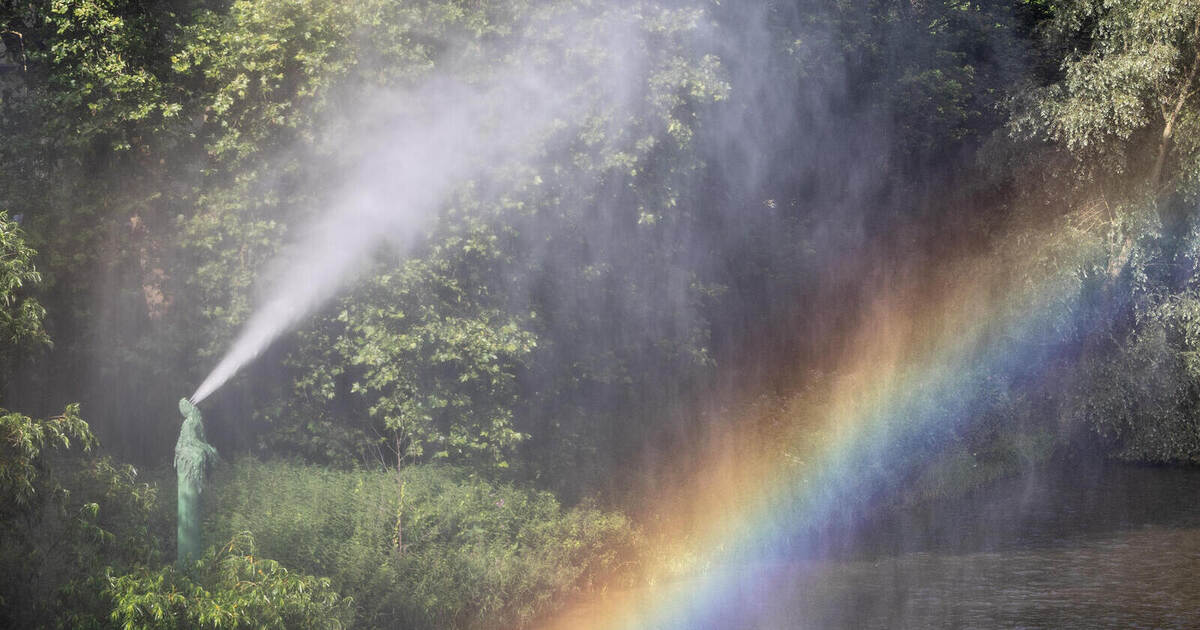 Regenbögen über der Enz: Bronzeskulptur ab sofort wieder in Betrieb - Pforzheim