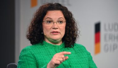 Andrea Nahles war früher einmal Bundesministerin für Arbeit und Soziales.