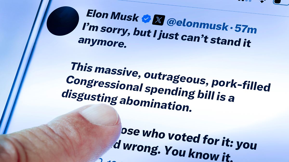 Tesla-Aktie schon auf Talfahrt: Streit von Musk und Trump kann USA mit Wucht treffen