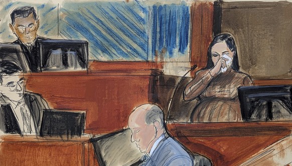 Cassie Ventura wipes tears from her eye while testifying in Manhattan federal court, Tuesday, May 13, 2025, in New York. (Elizabeth Williams via AP)
Sexual Misconduct Diddy