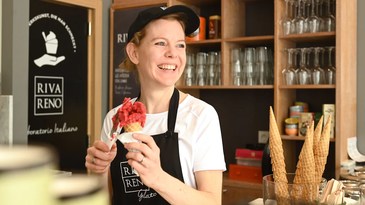 Eismanufaktur Riva Reno eröffnet erste Deutschland-Filiale in München - München