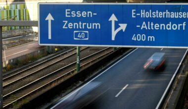 A40 ab heute Abend in einer Richtung voll gesperrt