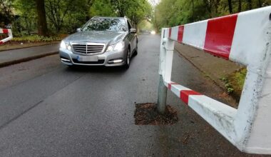 Straße ab heute halbseitig gesperrt