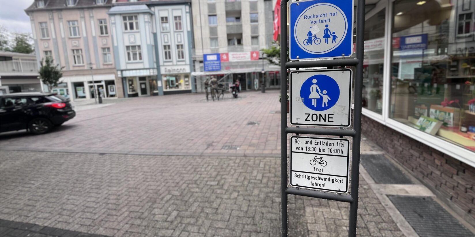 Fußgängerzone in Herten: Falschparken kostet 55 Euro