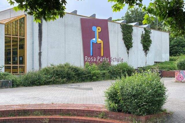 Der Schulhof der Rosa-Parks-Schule.