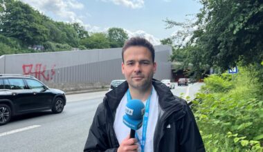 Unfall Tunnel Wambel: Stau B236 in Dortmund