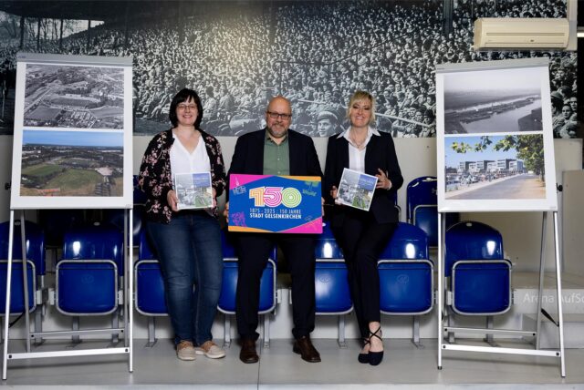 Kathrin Butt, Dr. Daniel Schmidt und Sandra Falkennauer (v.l.) präsentieren neuen Bildband.