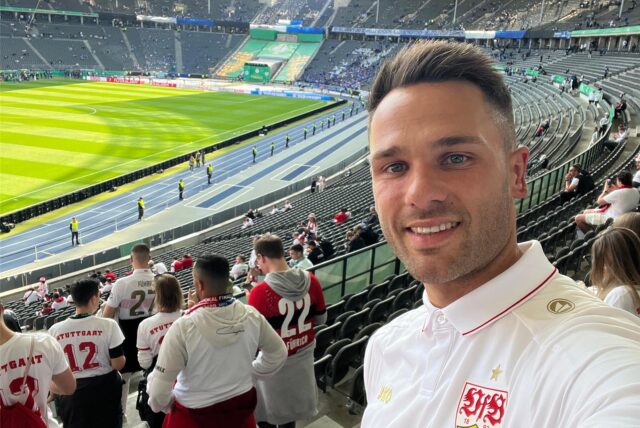 Kerim König sah das Pokal-Finale von seinem besten Freund Chris FÜhrich im Stadion.