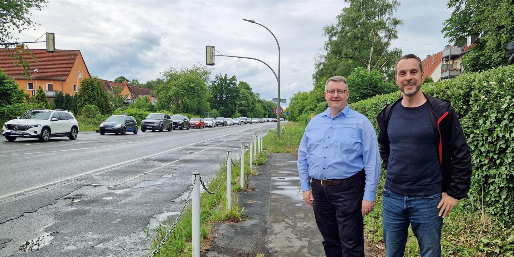 Grünstreifen an Zillestraße soll Autos und Radler trennen: Straße soll sicherer werden