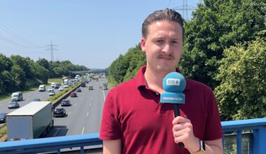A1 in Dortmund: Unfall eines Motorradfahrers