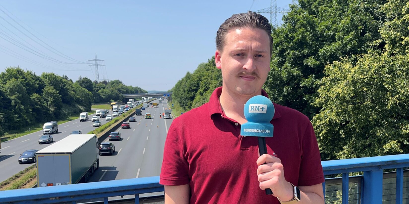A1 in Dortmund: Unfall eines Motorradfahrers