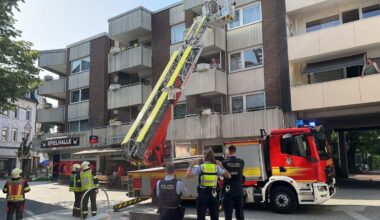 Großaufgebot von Feuerwehr und Polizei Im Einsatz