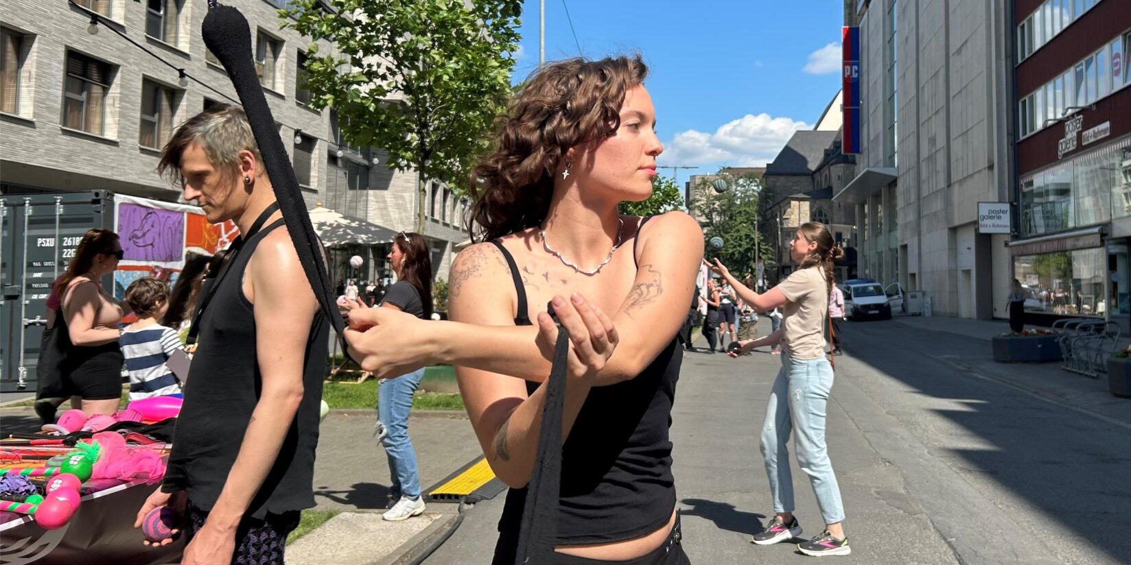 Junge Kultur und sportliche Aktionen in der City