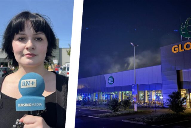 Im Bürotrakt über dem Globus-Markt ist es am späten Freitagabend zu einem Brand gekommen.