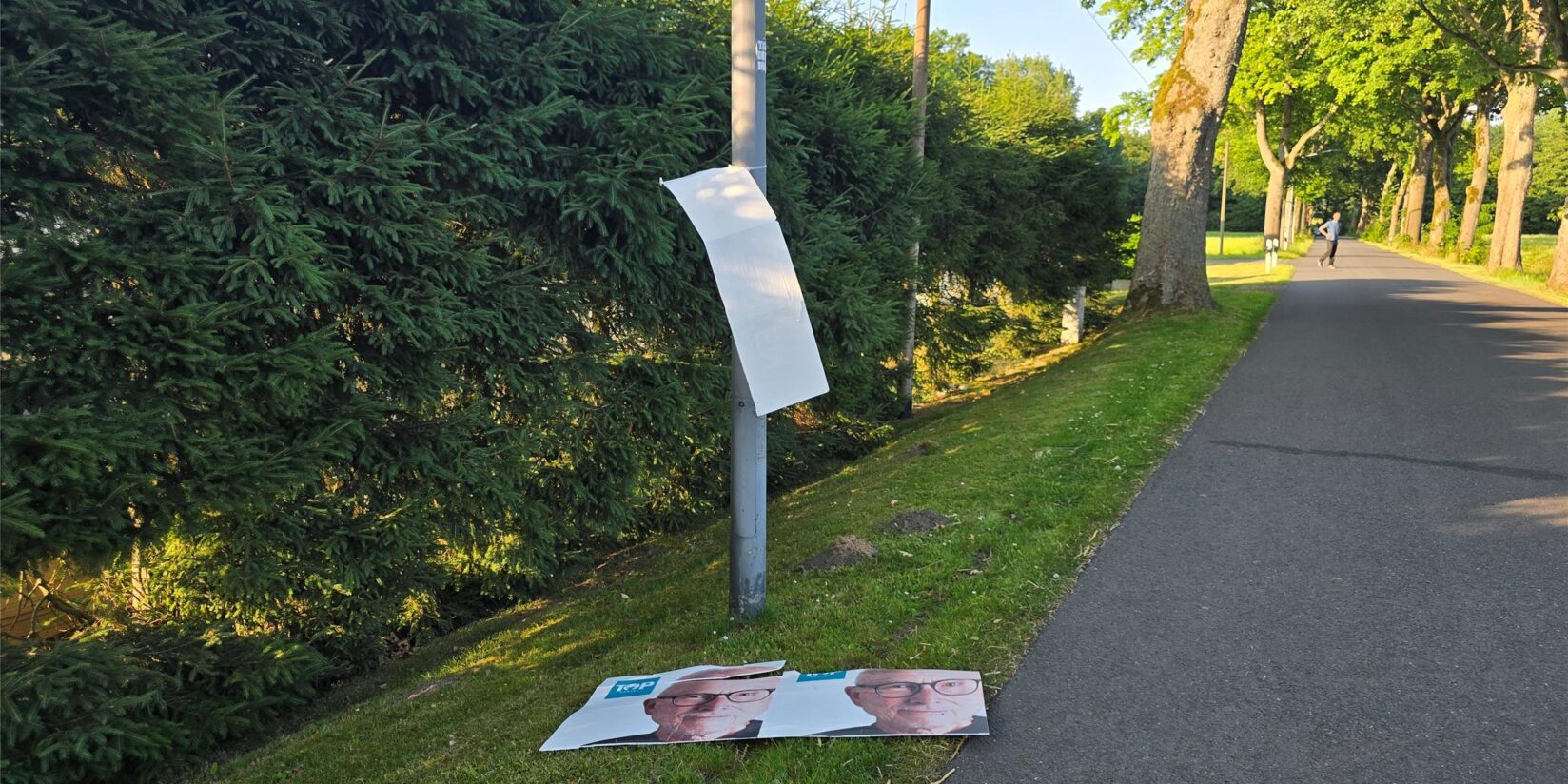 Toplak-Hasser in Herten unterwegs: Wahlplakate abgerissen