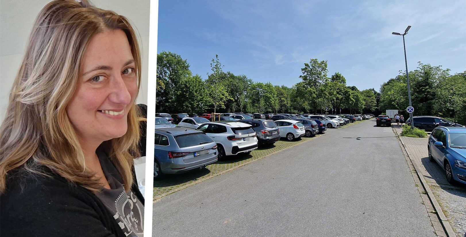 Parken auf der Straße am Holzwickeder Freibad tabu