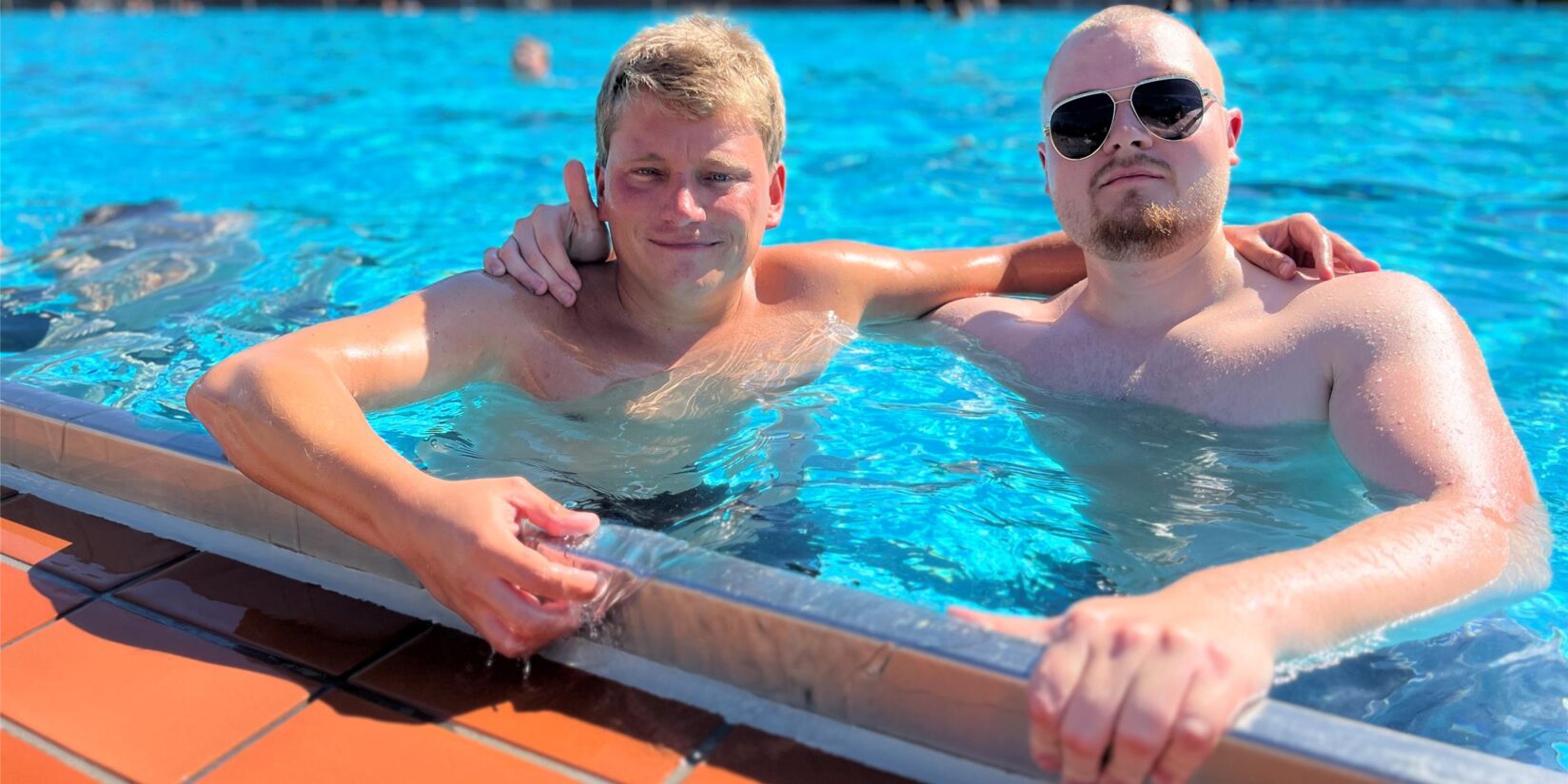 Kühle Erfrischung im Hertener Freibad