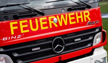 Ein altes Feuerwehrfahrzeug soll in die Ukraine