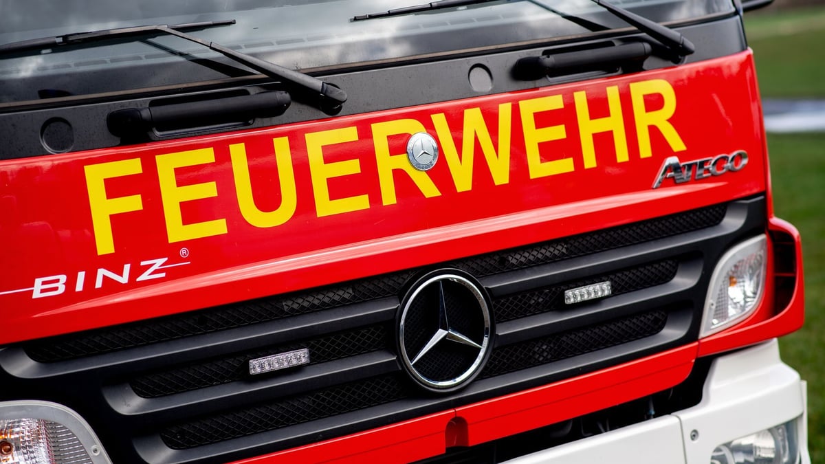 Ein altes Feuerwehrfahrzeug soll in die Ukraine
