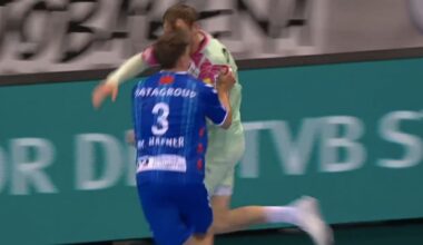 Füchse Berlin triumphieren: Welthandballer Gidsel über Werbebande geschubst | Sportmix
