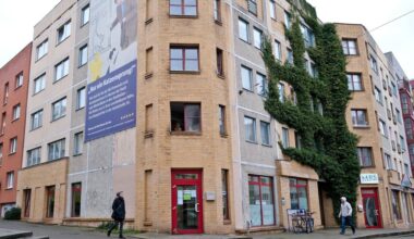 Blick auf das Gebäude des "Welcome-Treffs" der Freiwilligen-Agentur Halle