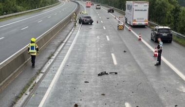 POL-BI: Aquaplaning-Unfall auf der A 30