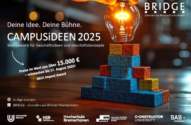 CAMPUSiDEEN 2025: Jetzt mit Gründungsideen bewerben