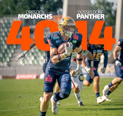 Dresden Monarchs gewinnen Hitzeschlacht gegen Düsseldorf