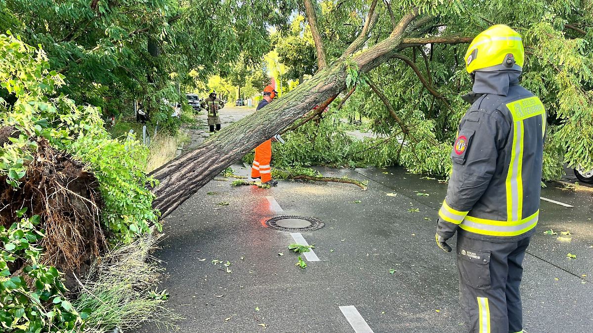 Berlin & Brandenburg: Zwei Schwerverletzte nach Unwetter - fast 600 Einsätze