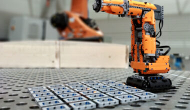 Roboter in der Architektur: Erleben Sie live, wie Industrieroboter die Architektur revolutionieren können. Foto: FLEX / HTWK Leipzig